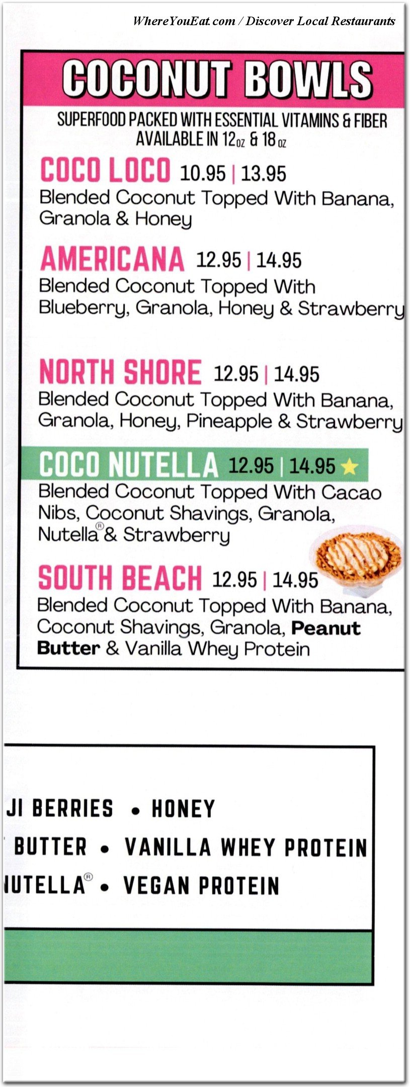 menu image