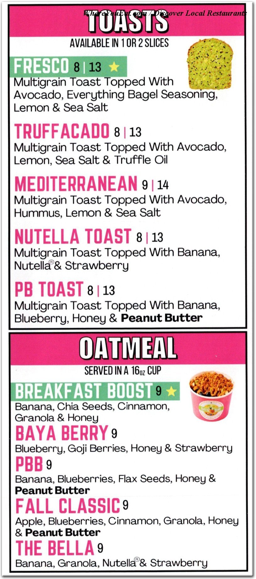 menu image