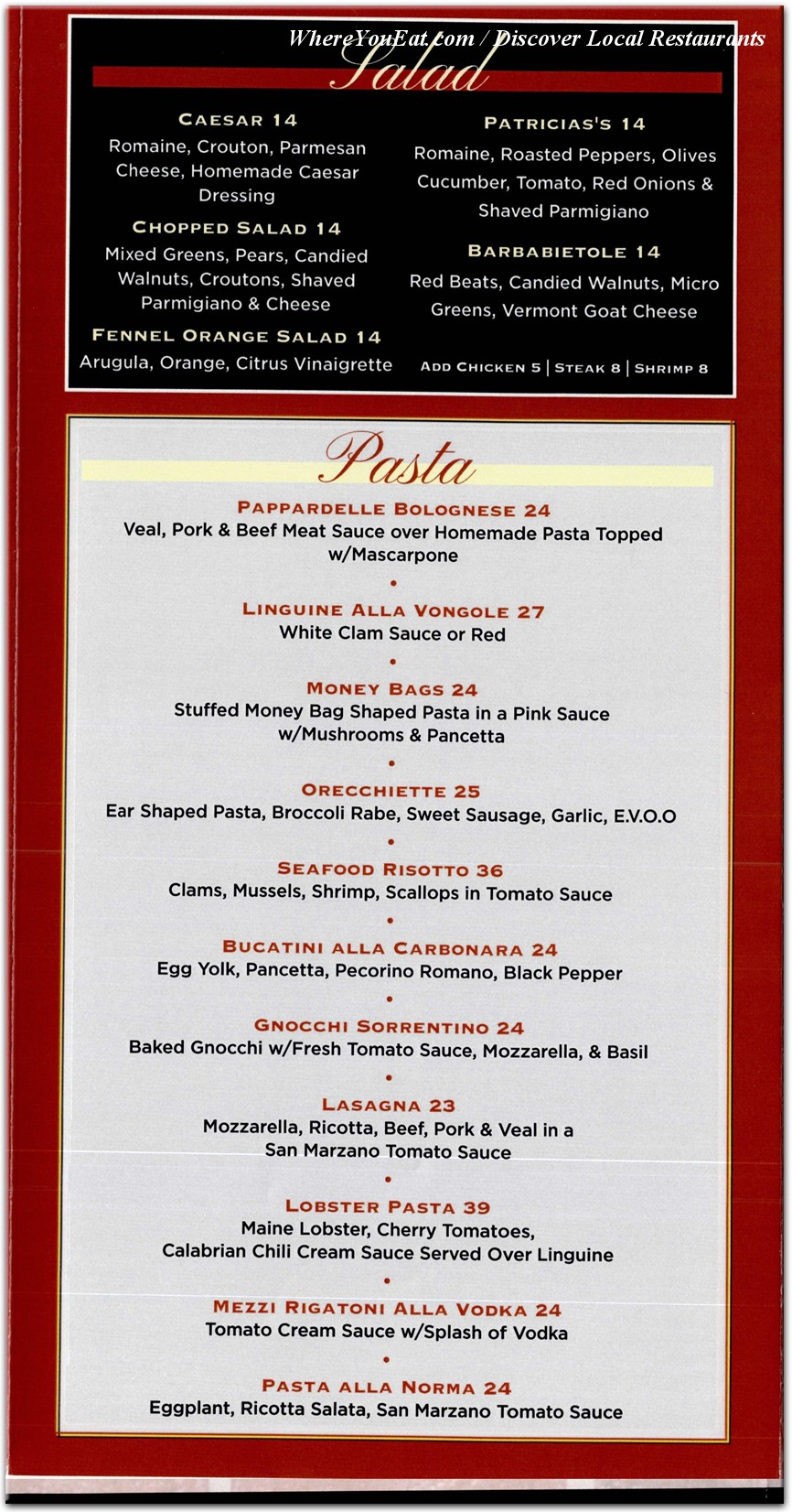 menu image
