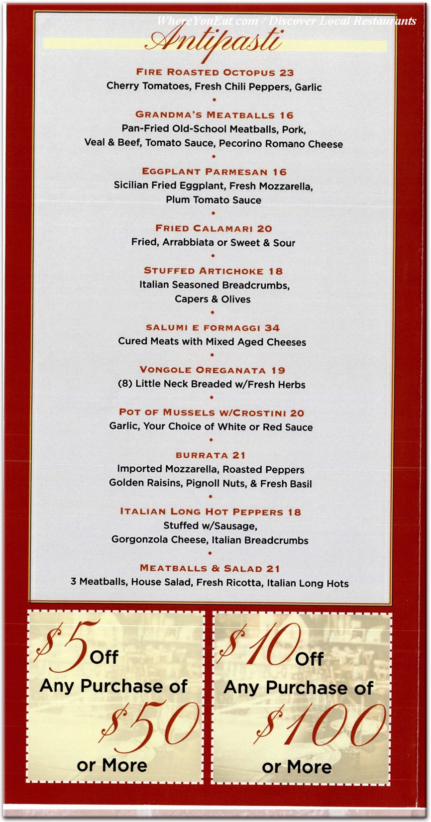 menu image