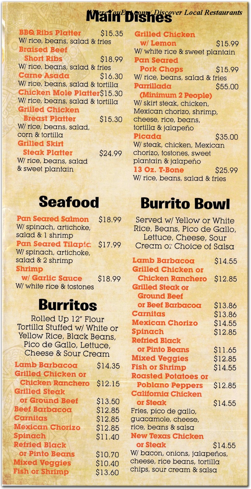 menu image