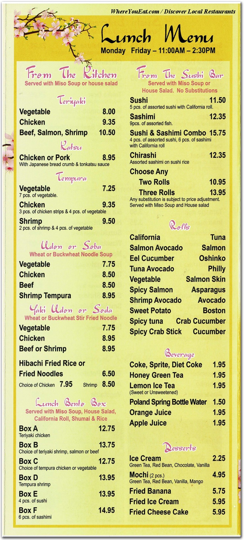 menu image
