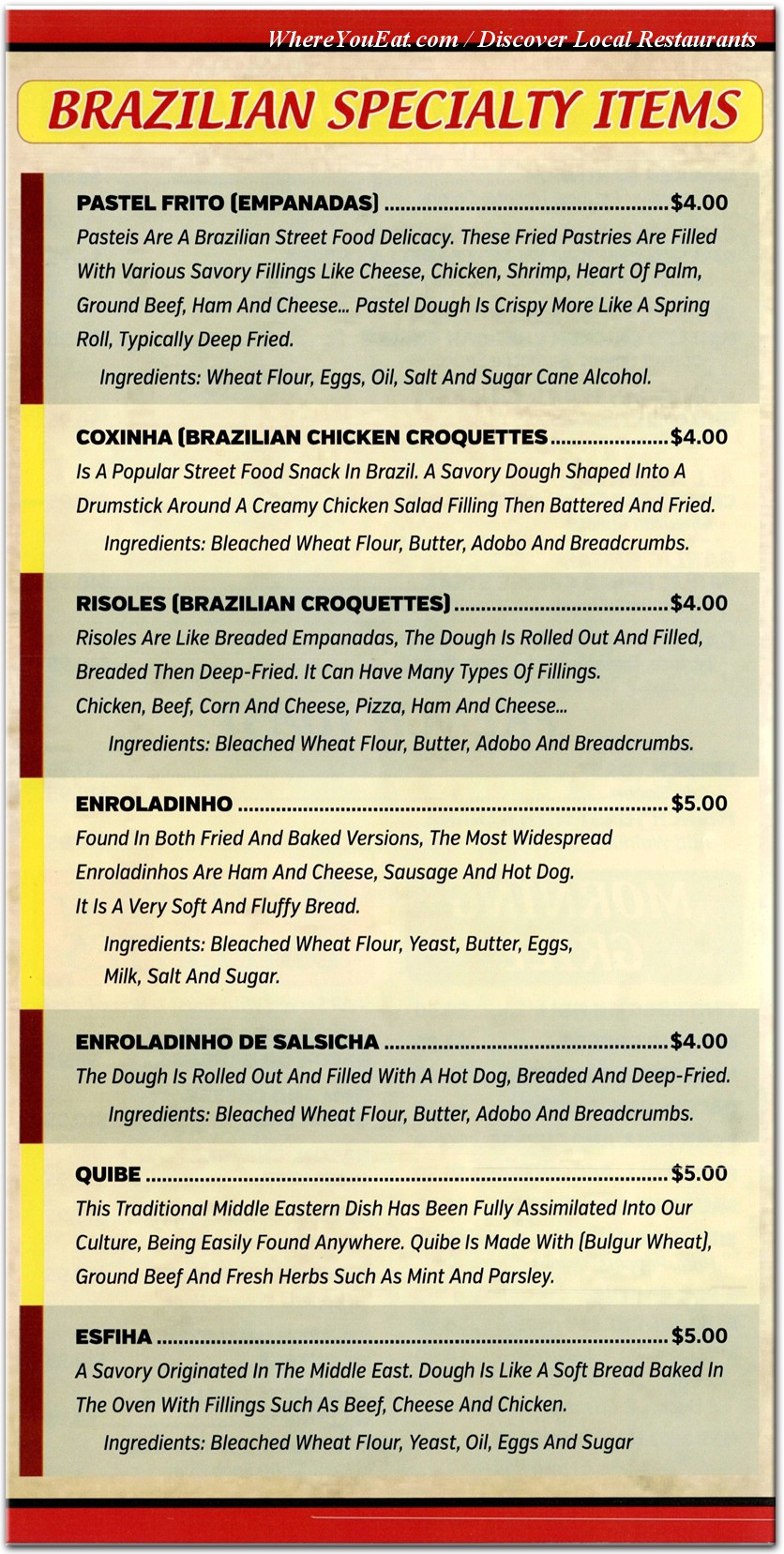 menu image