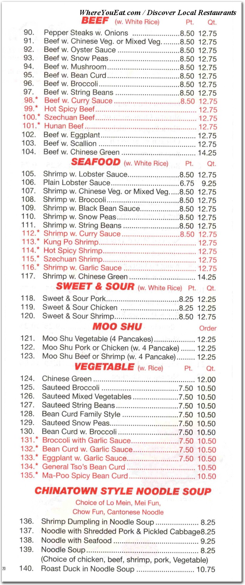 menu image