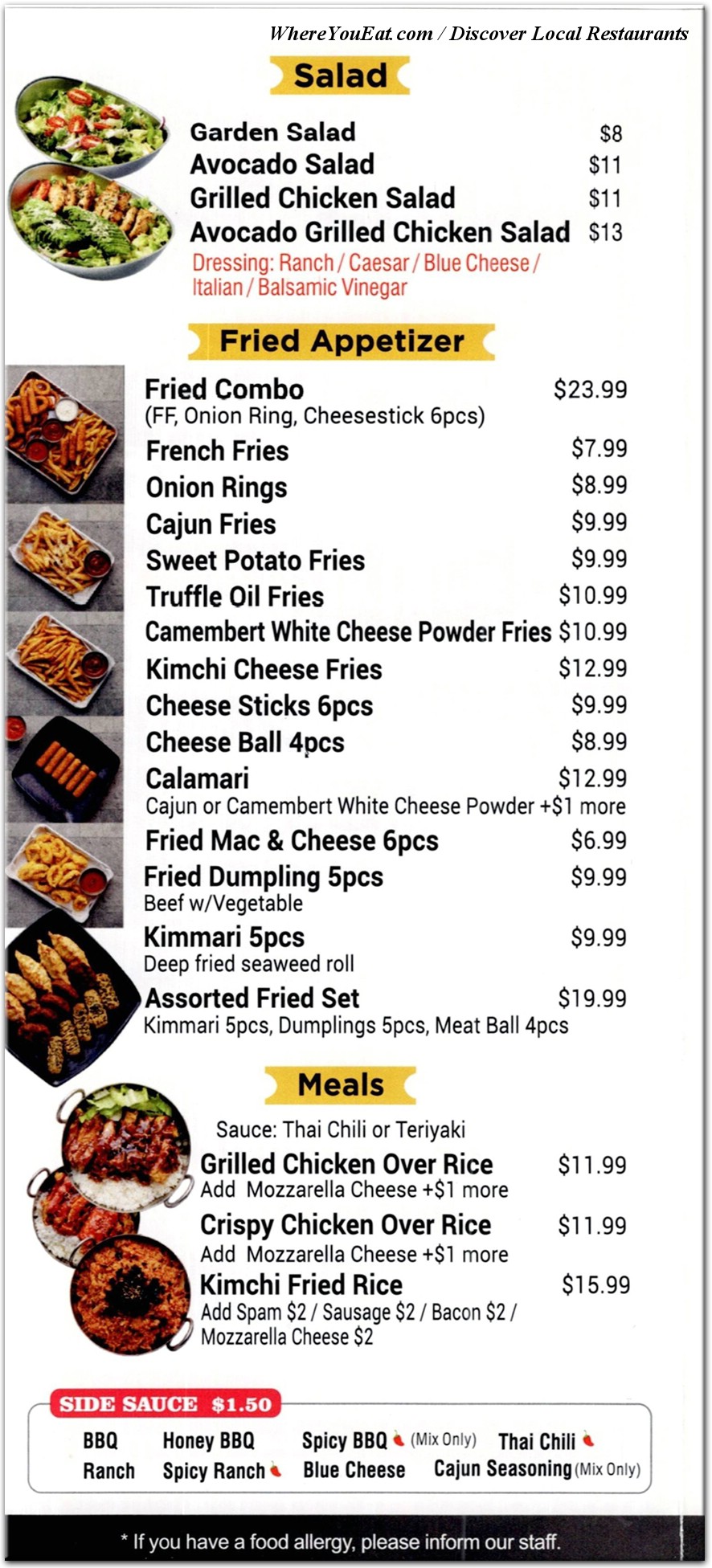 menu image