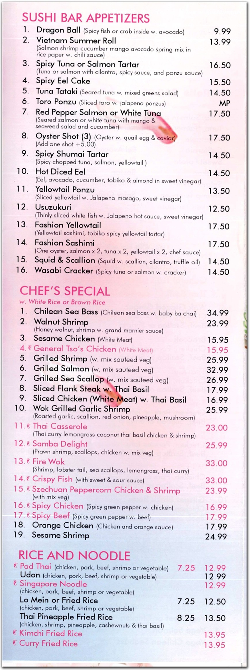menu image