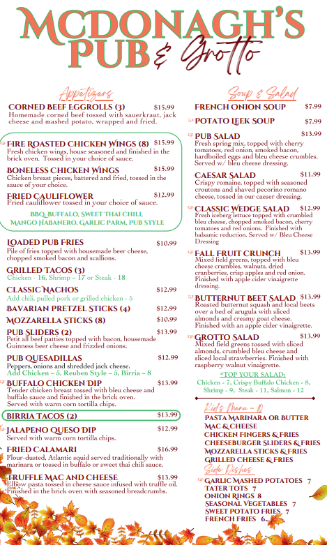menu image