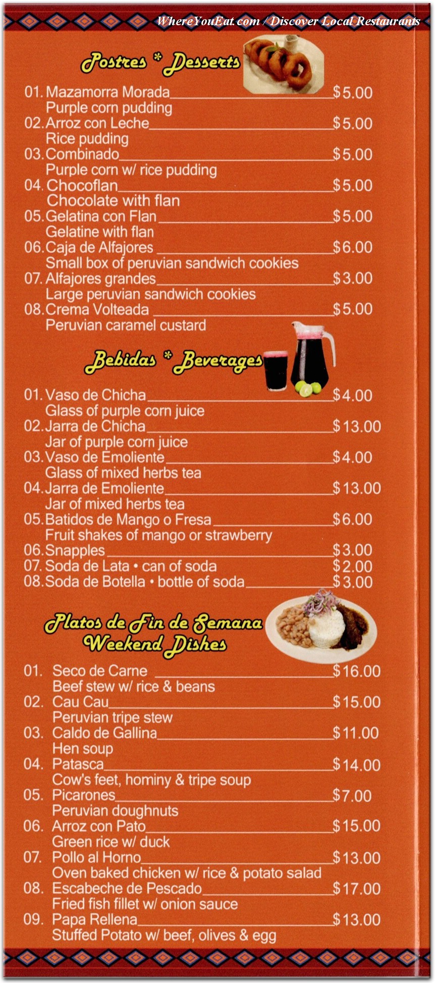 menu image