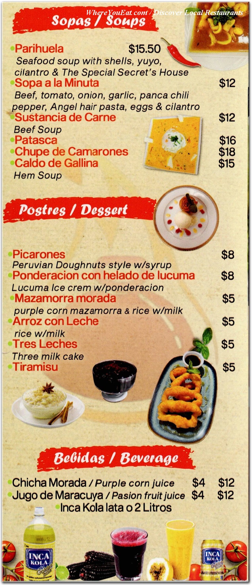 menu image