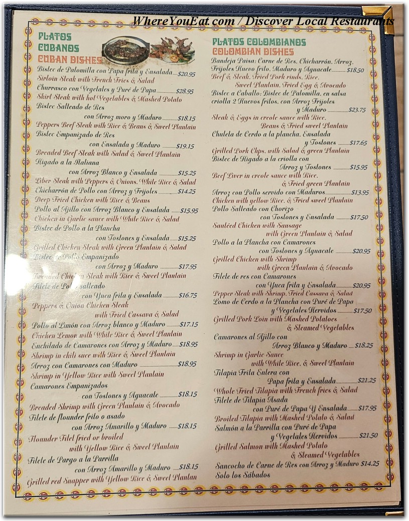 menu image
