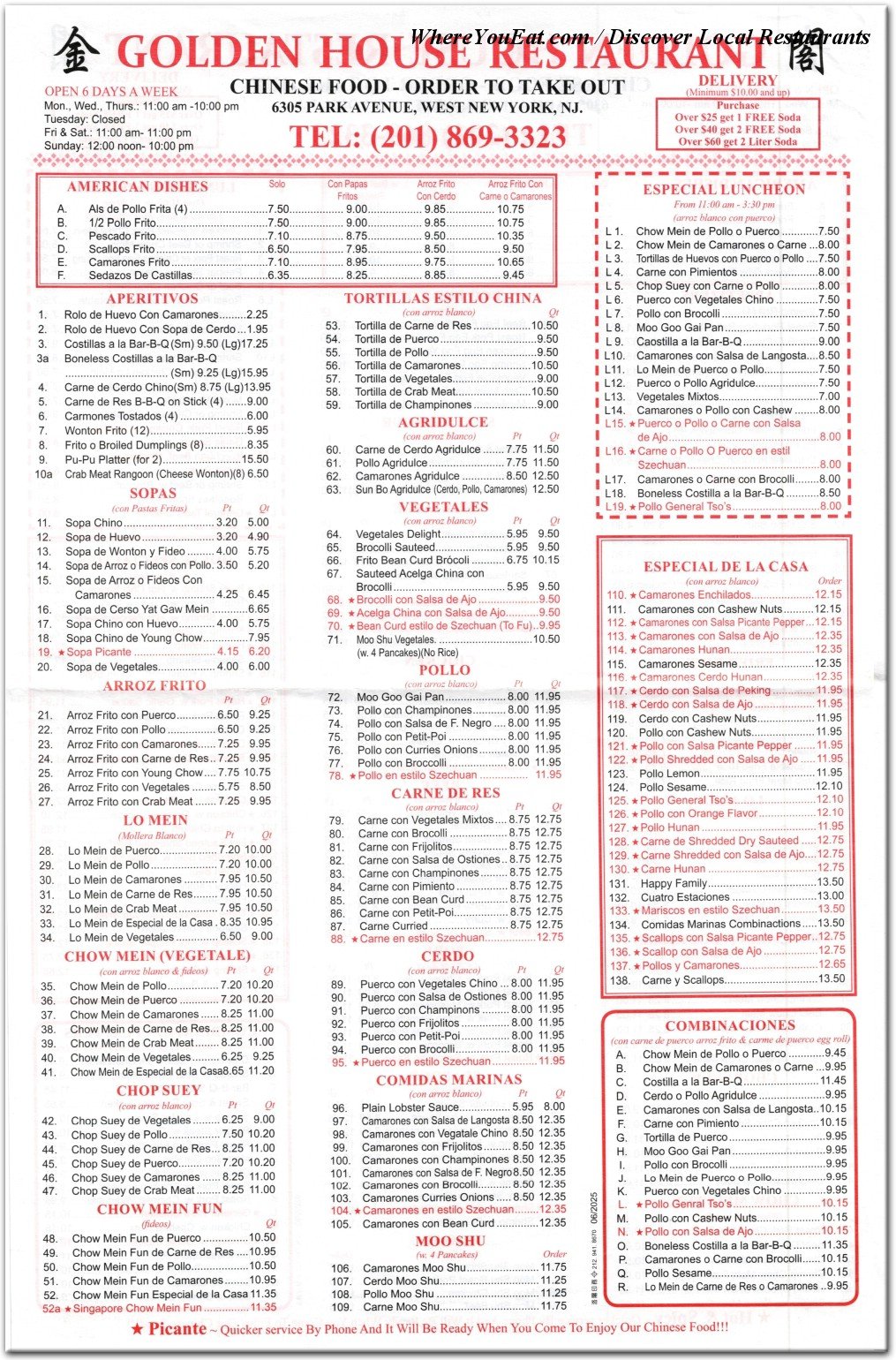 menu image