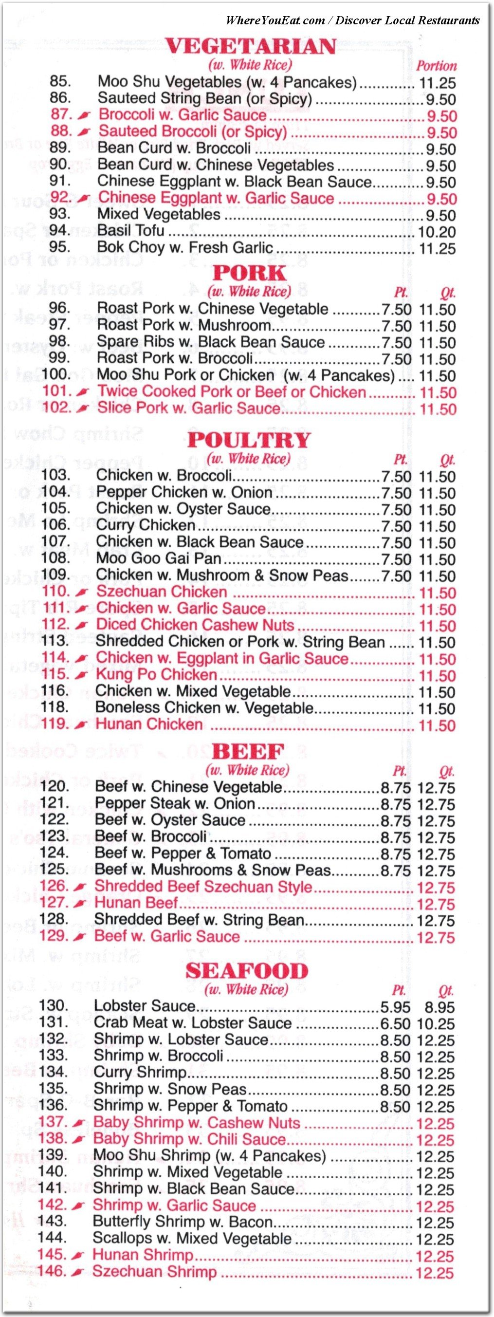 menu image