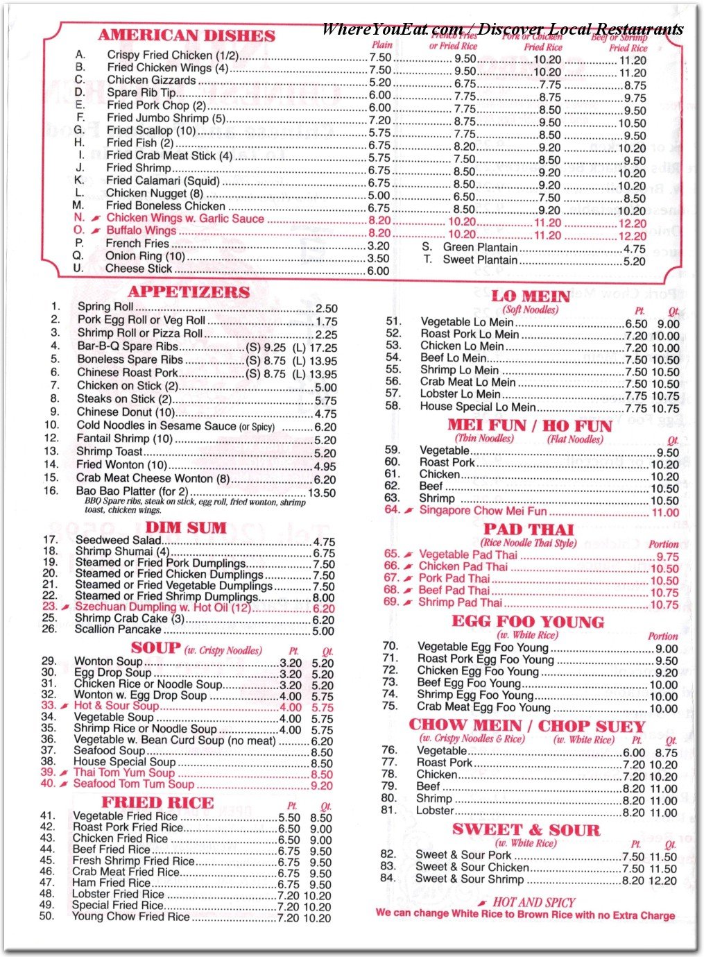 menu image