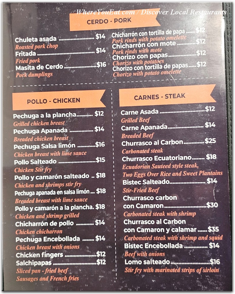 menu image