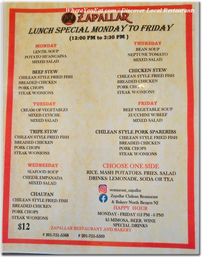 menu image