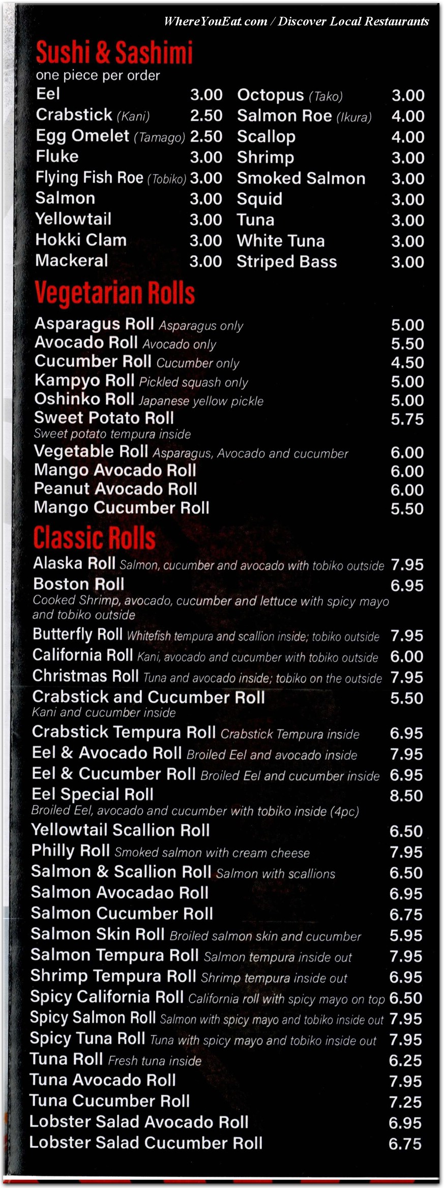 menu image