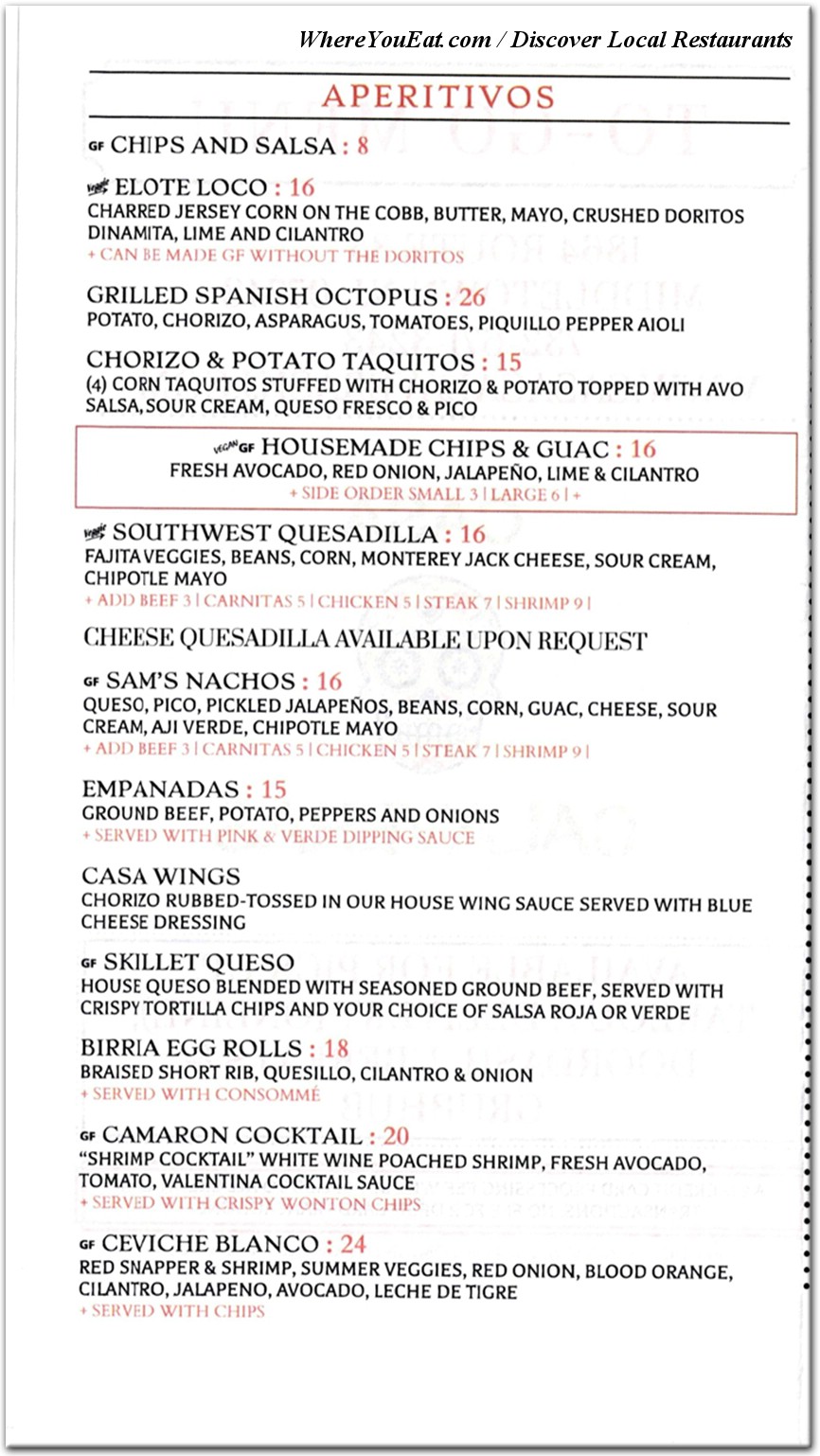 menu image
