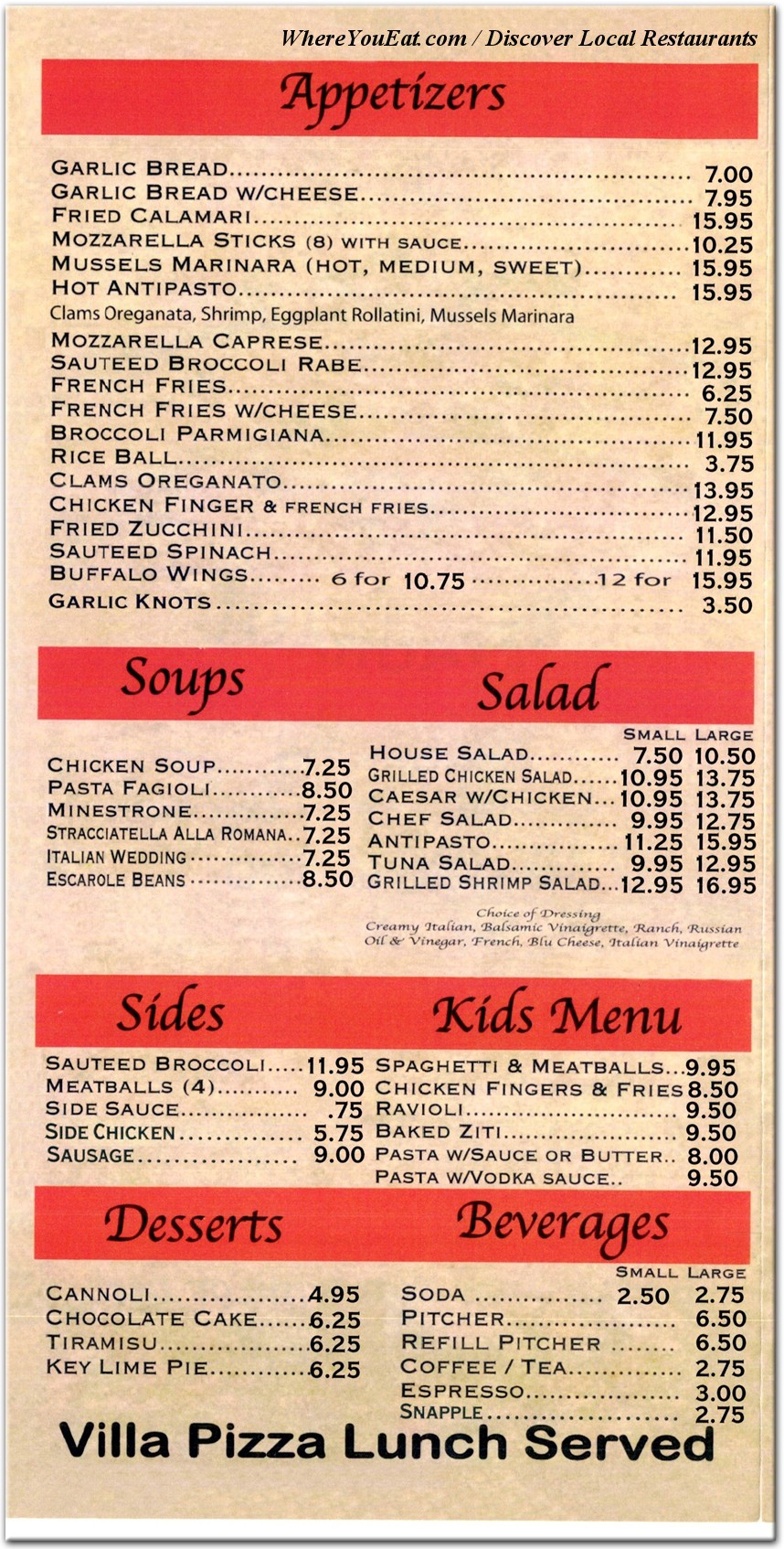 menu image