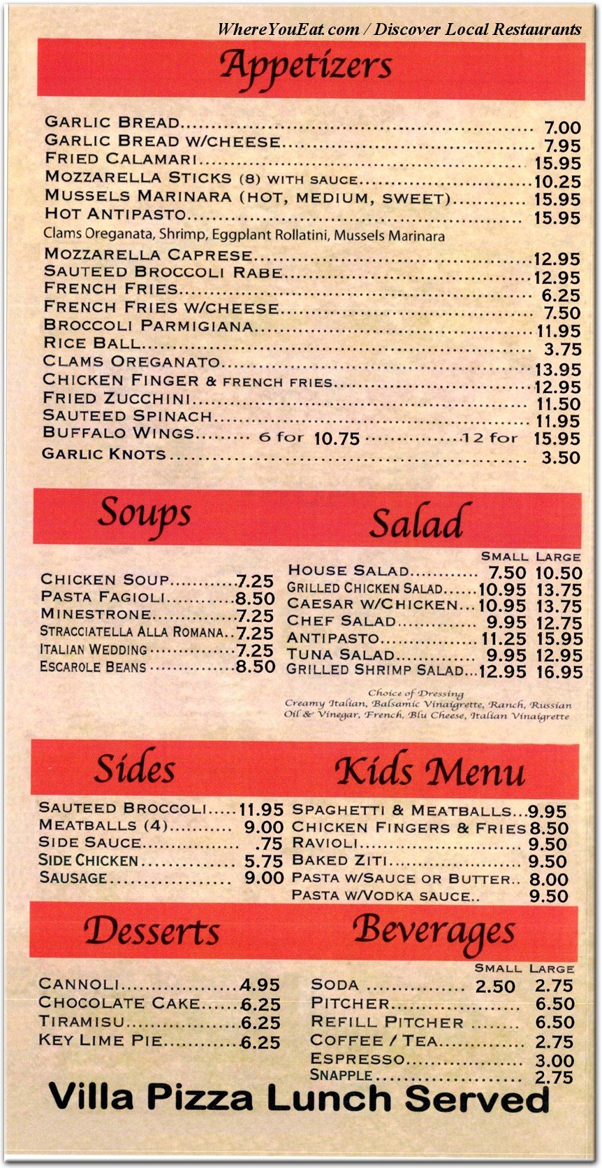 menu image