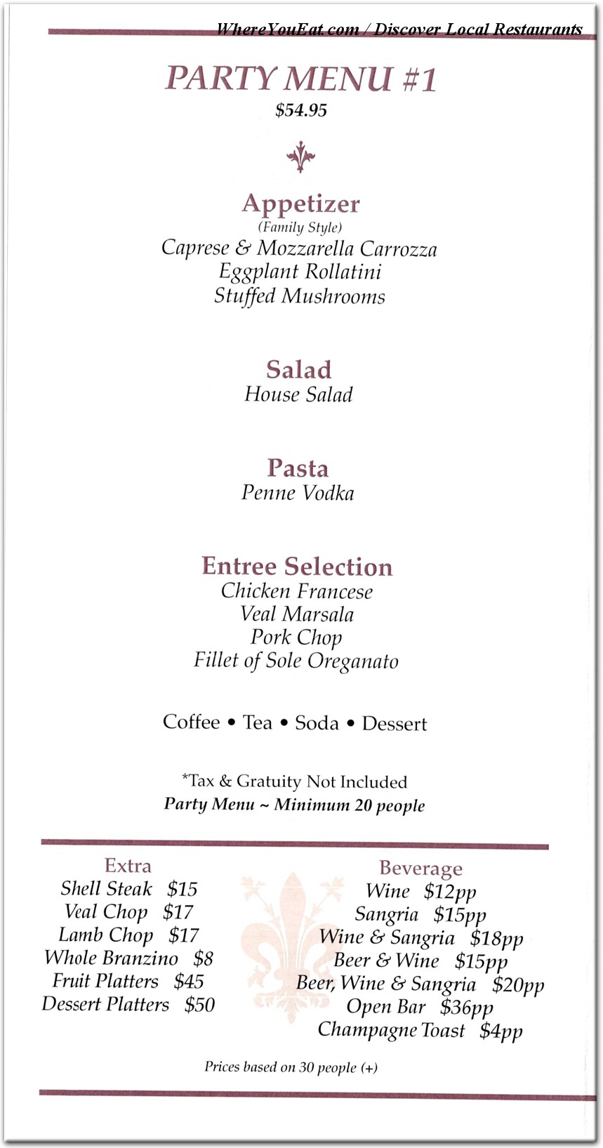 menu image