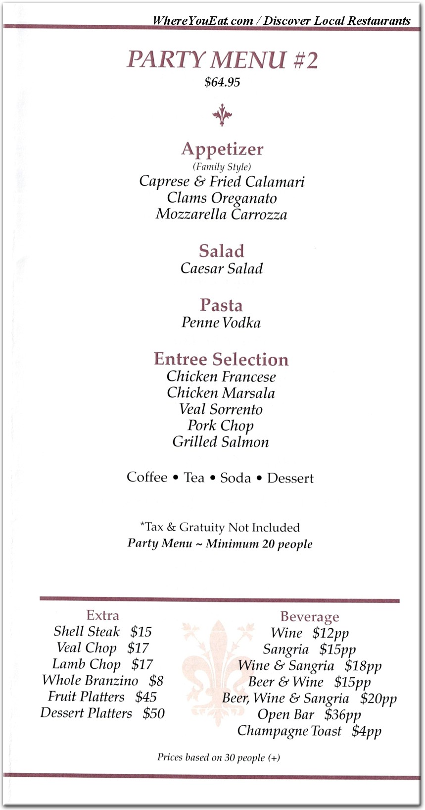 menu image