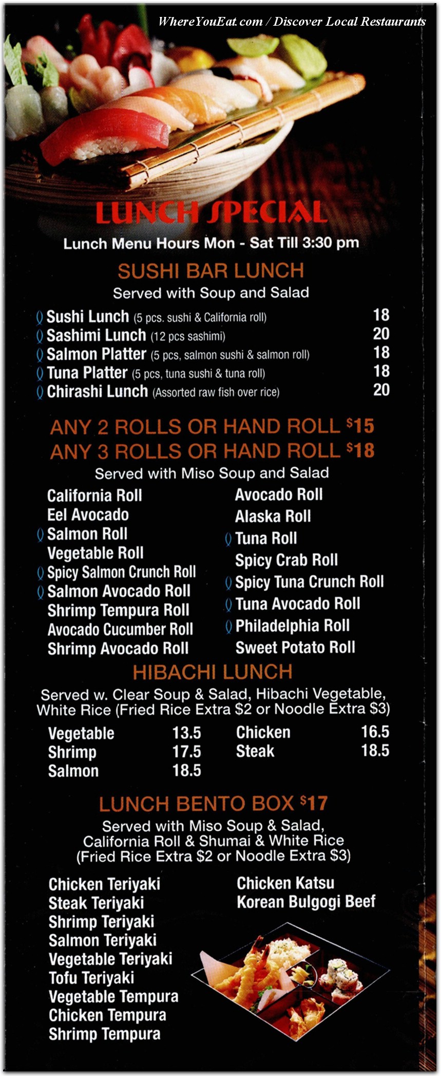 menu image