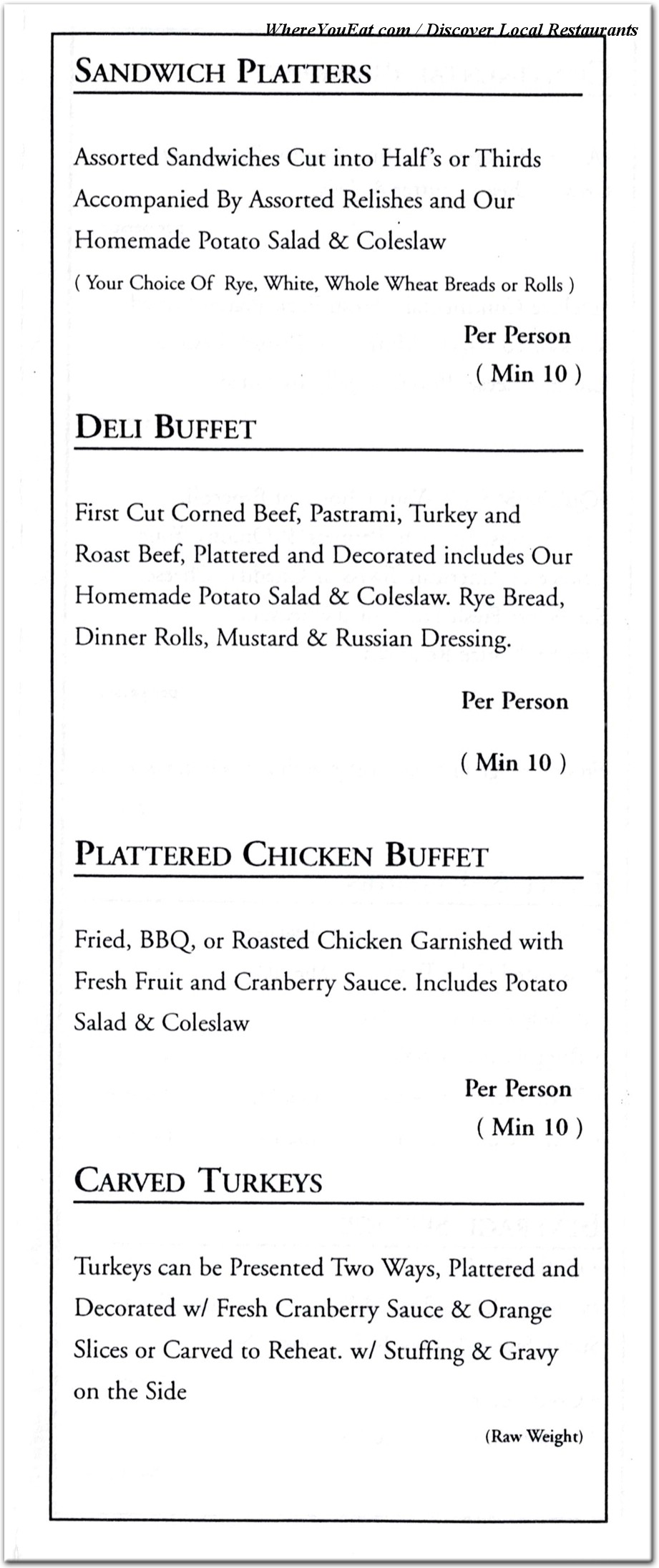 menu image