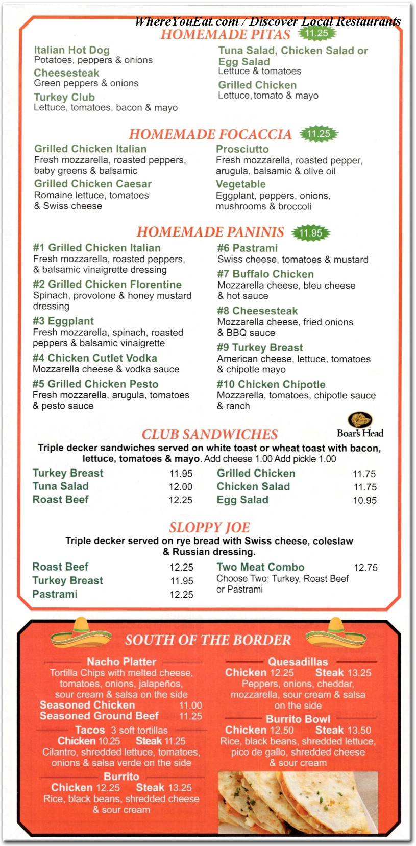 menu image