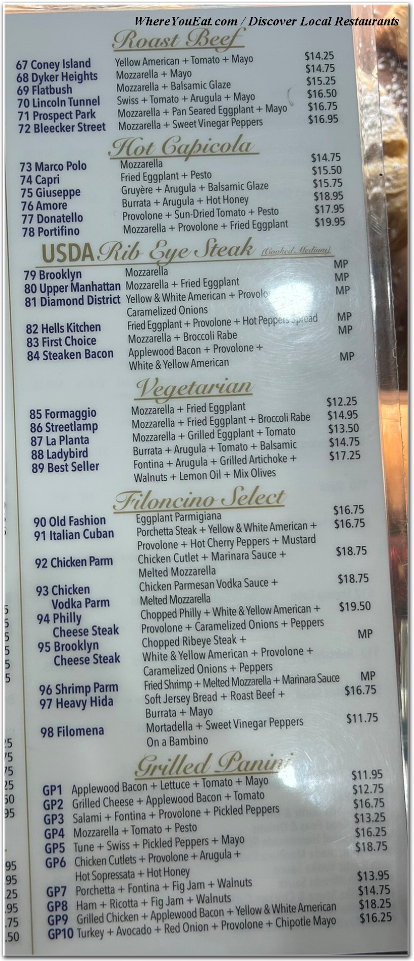 menu image