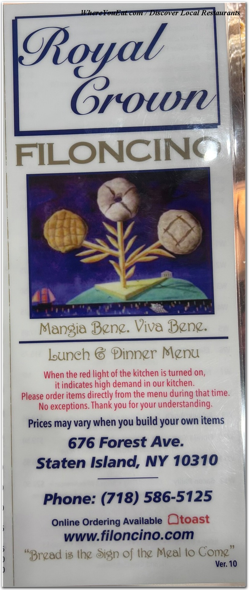menu image
