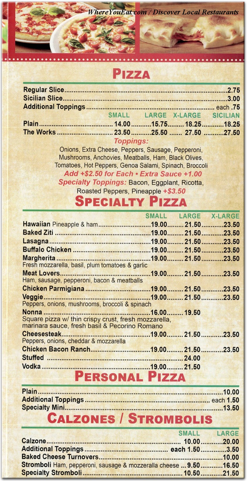 menu image
