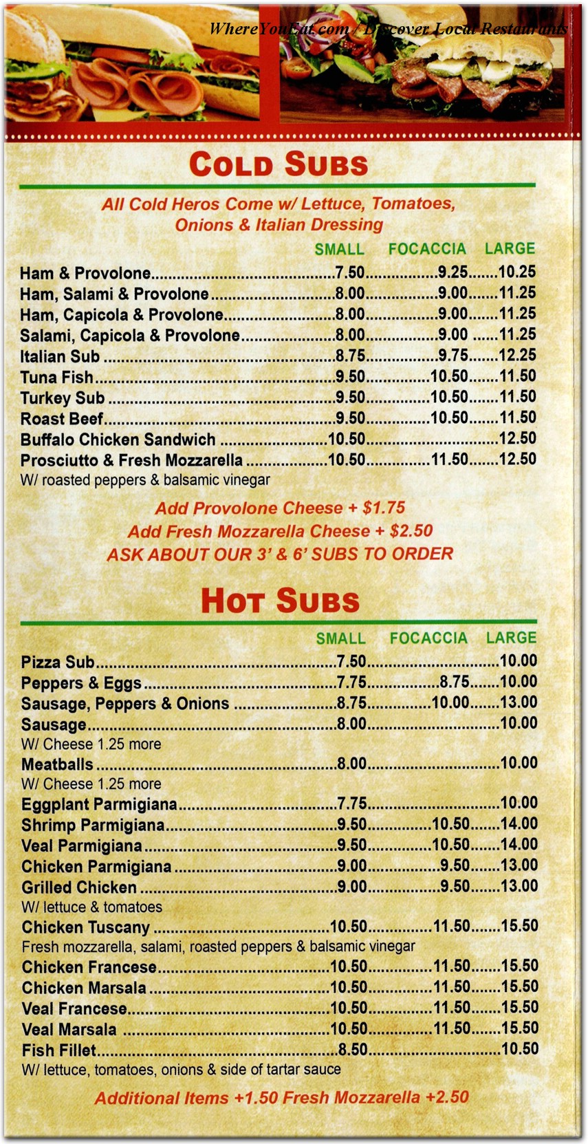 menu image