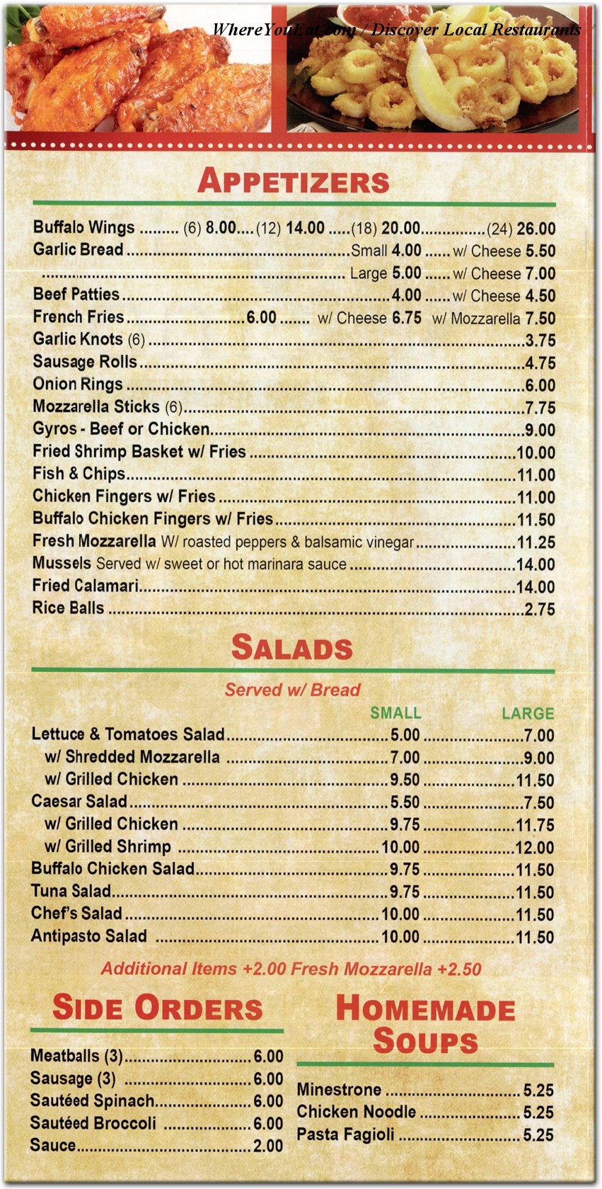 menu image
