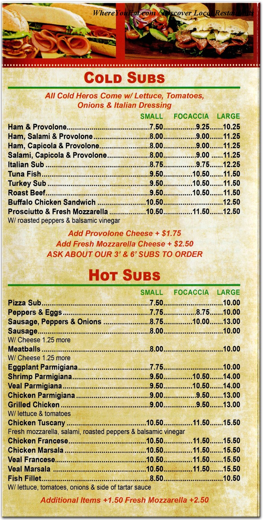 menu image