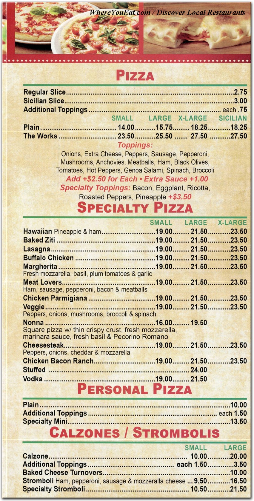 menu image