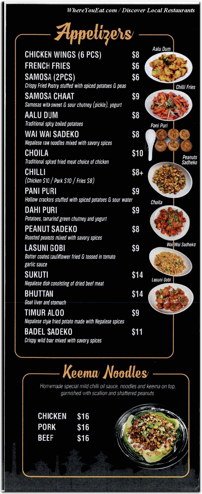 menu image