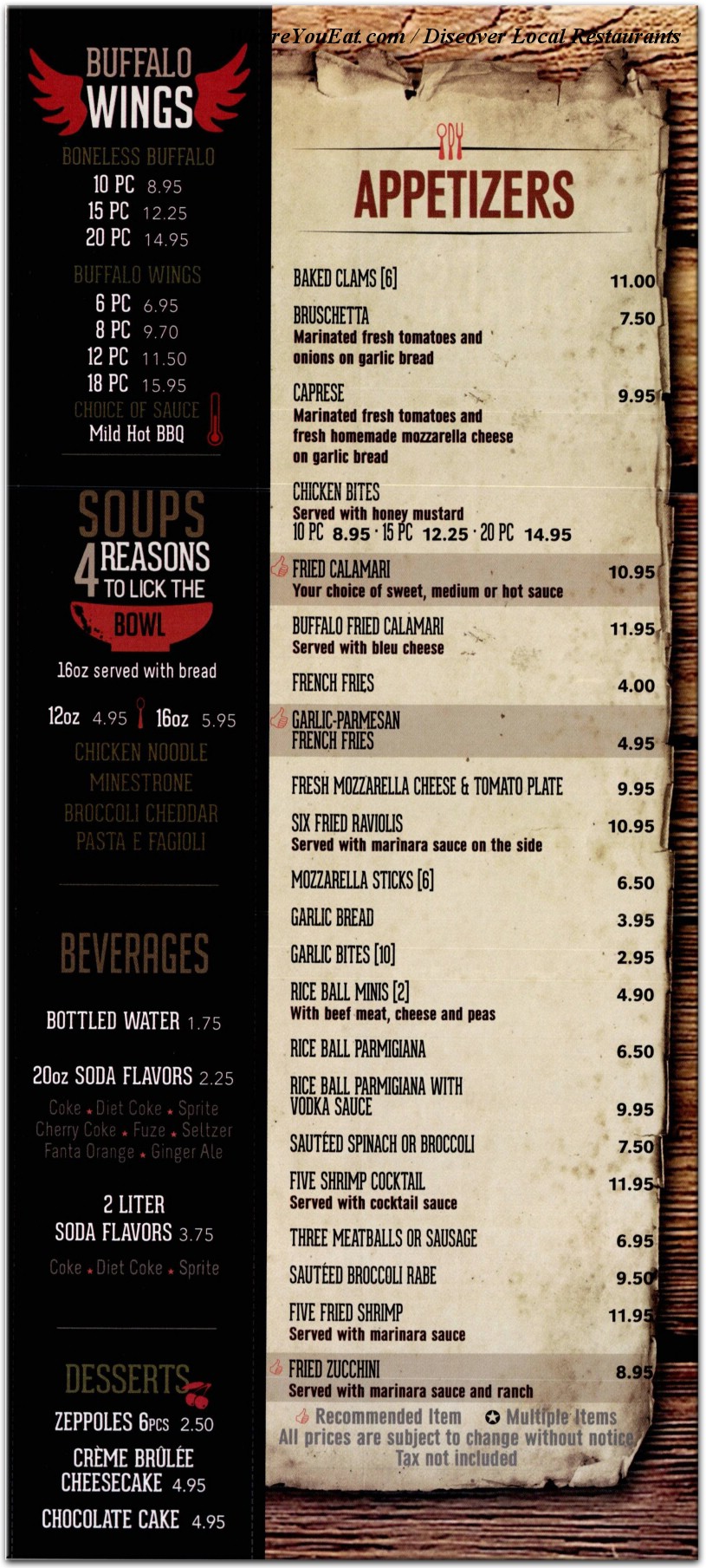 menu image