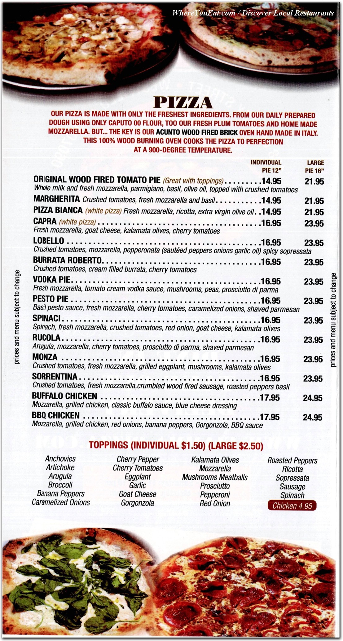 menu image
