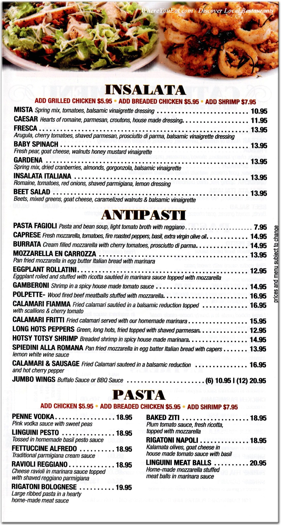 menu image