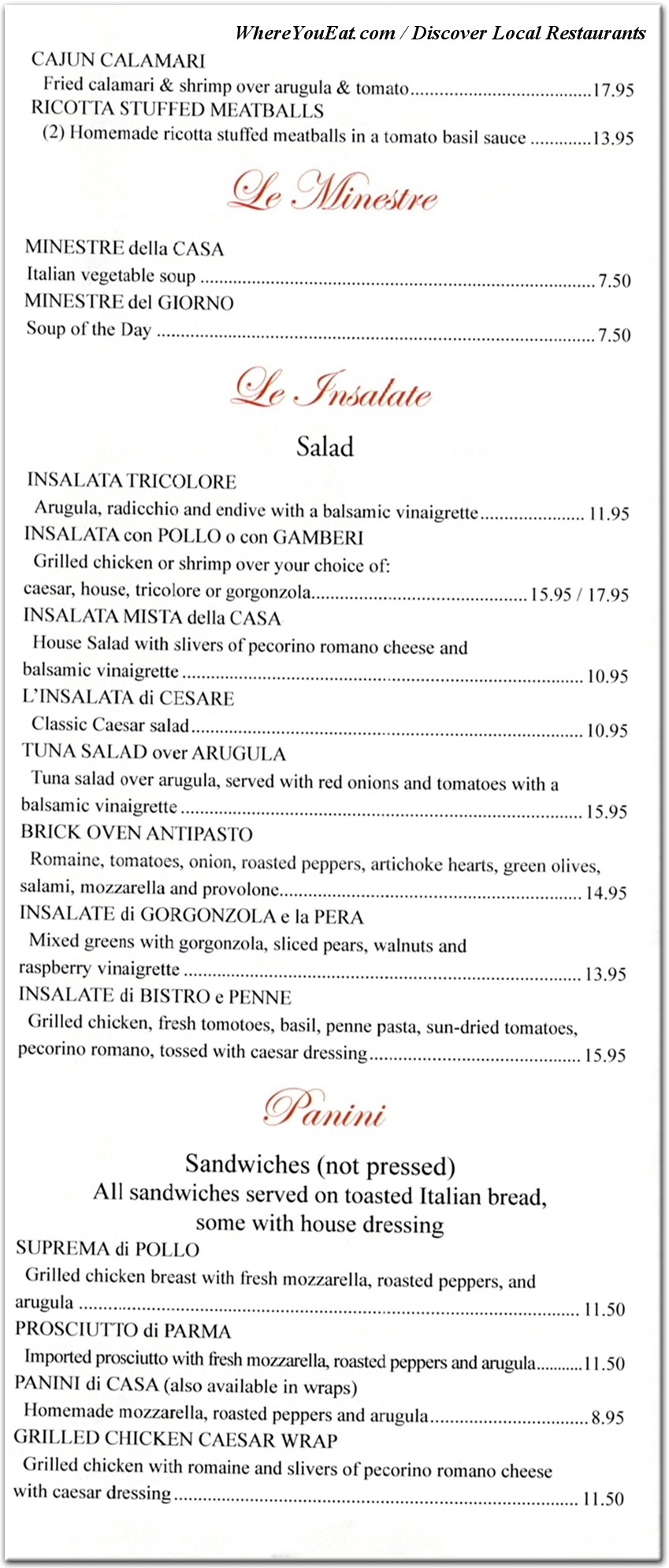 menu image