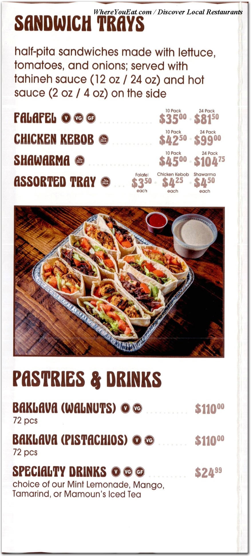 menu image