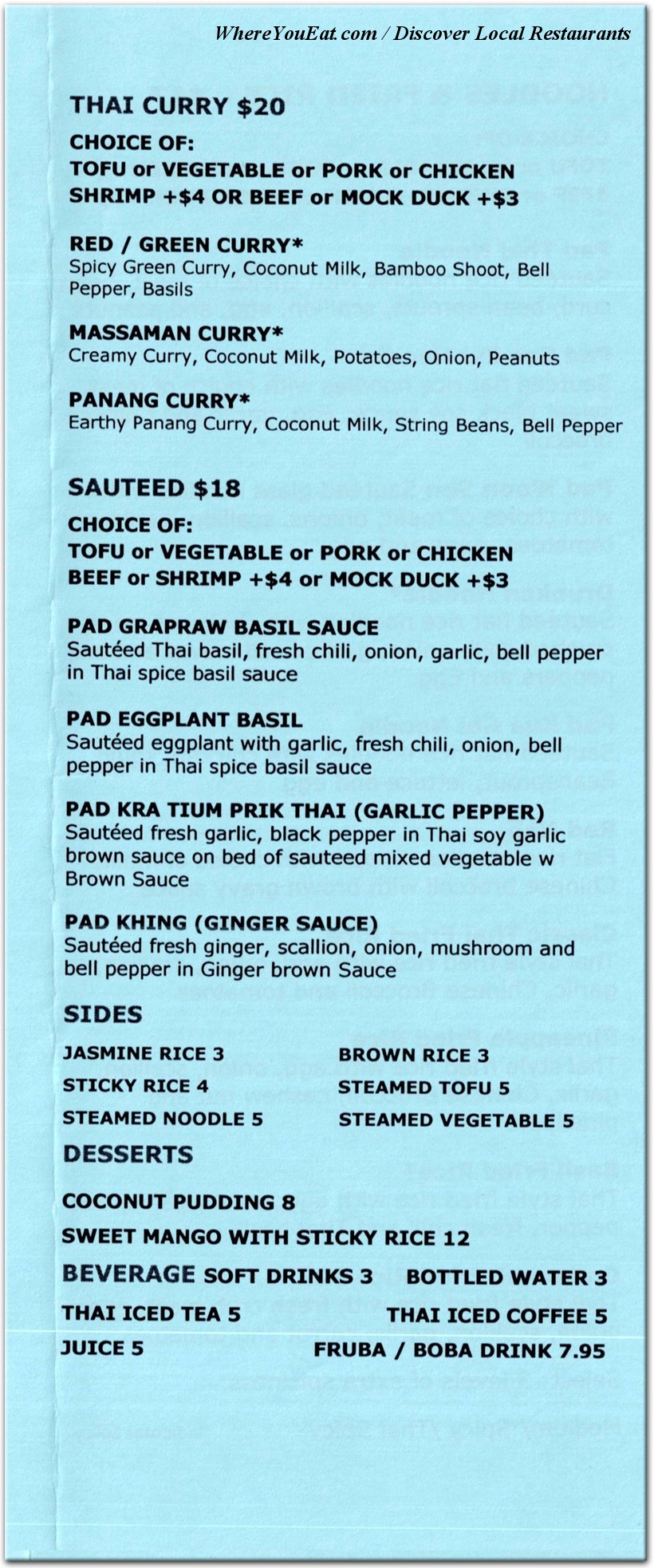 menu image