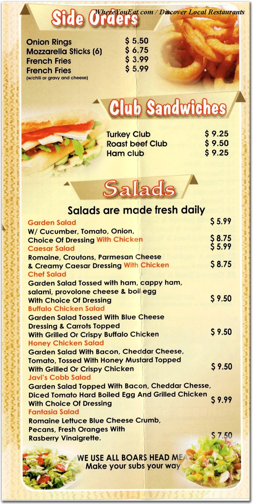 menu image