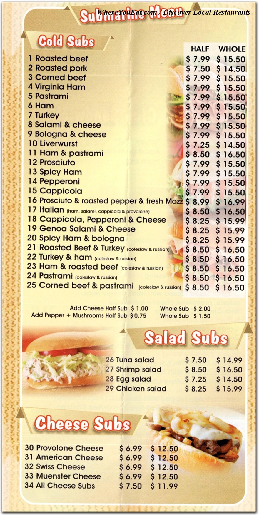 menu image
