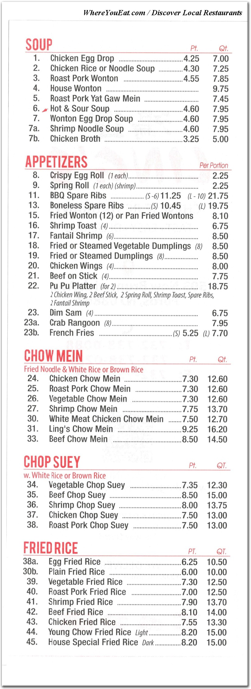 menu image