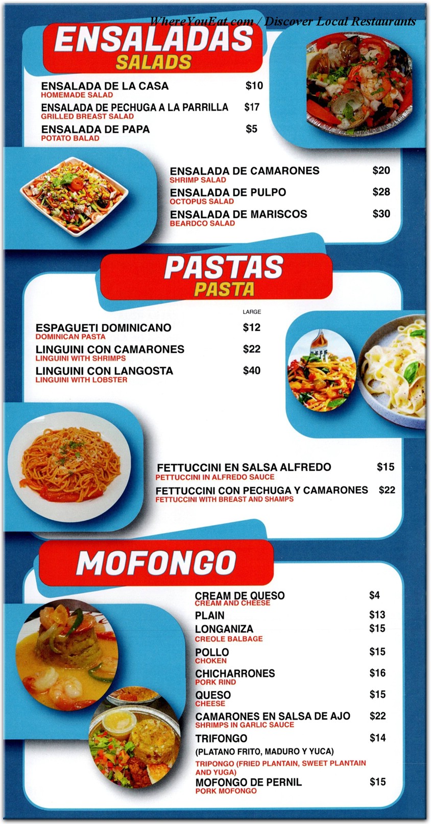 menu image