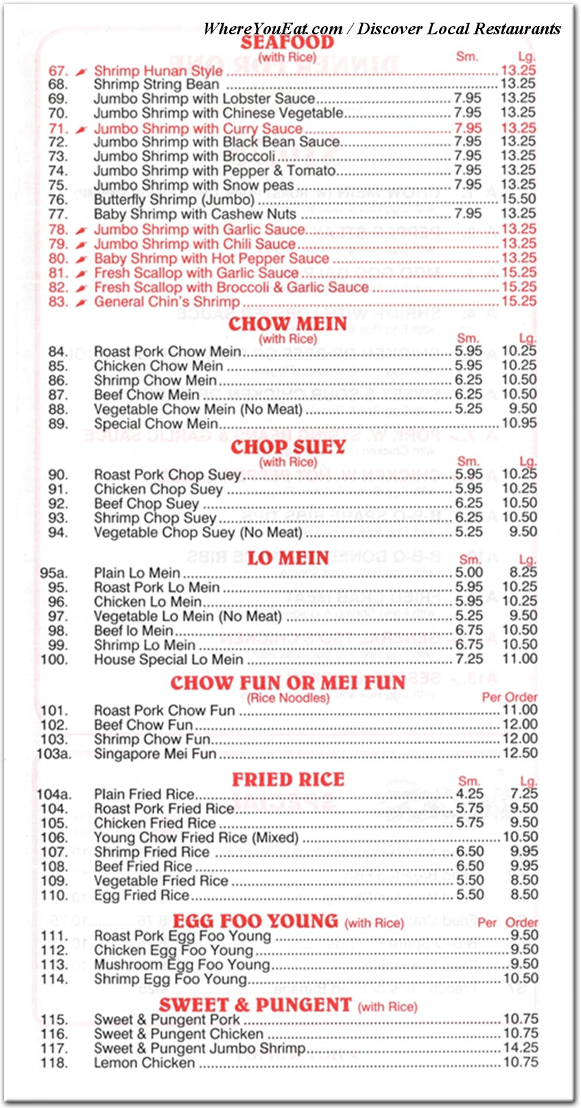 menu image