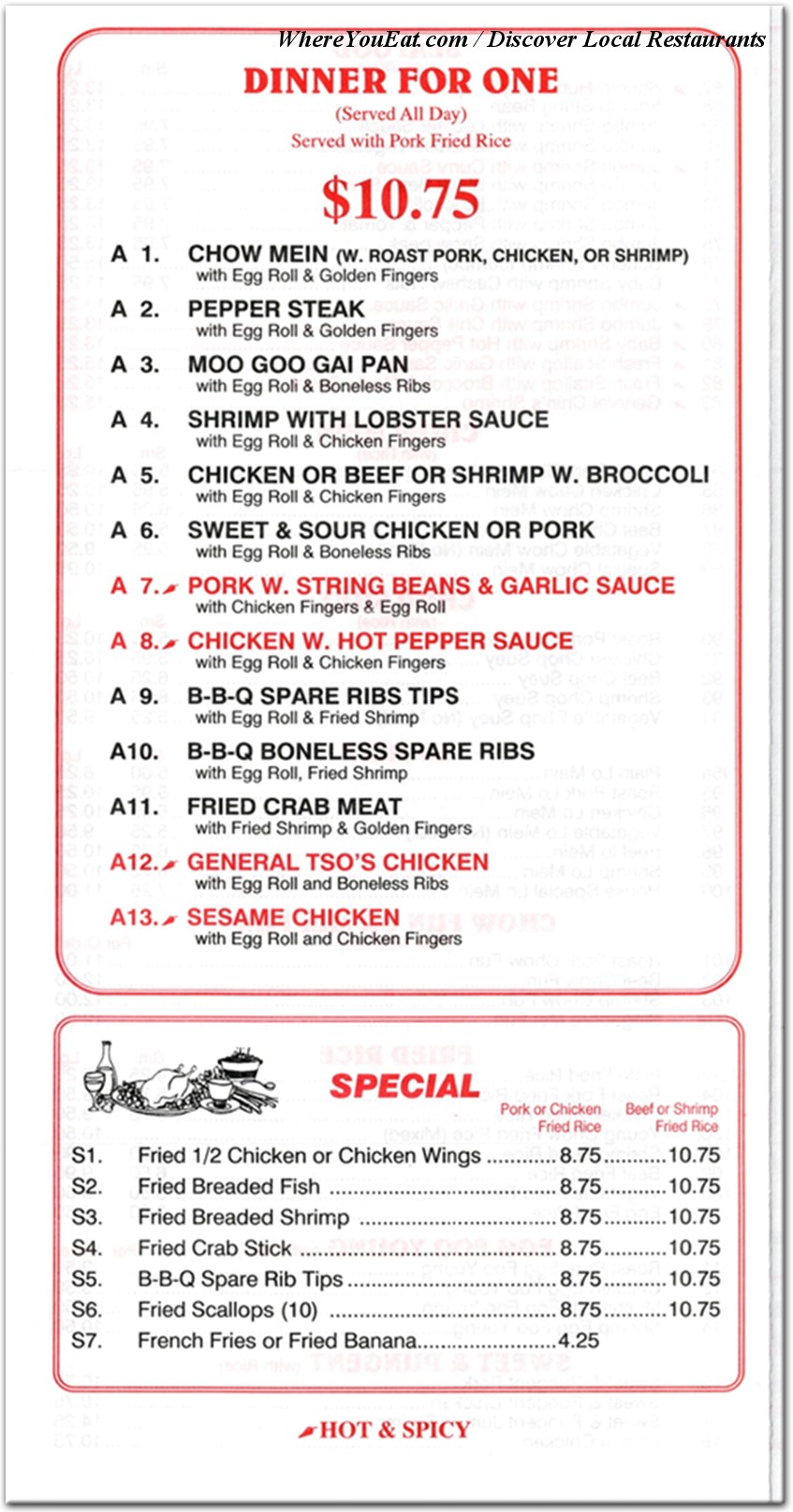 menu image