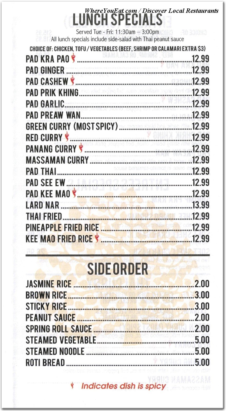 menu image