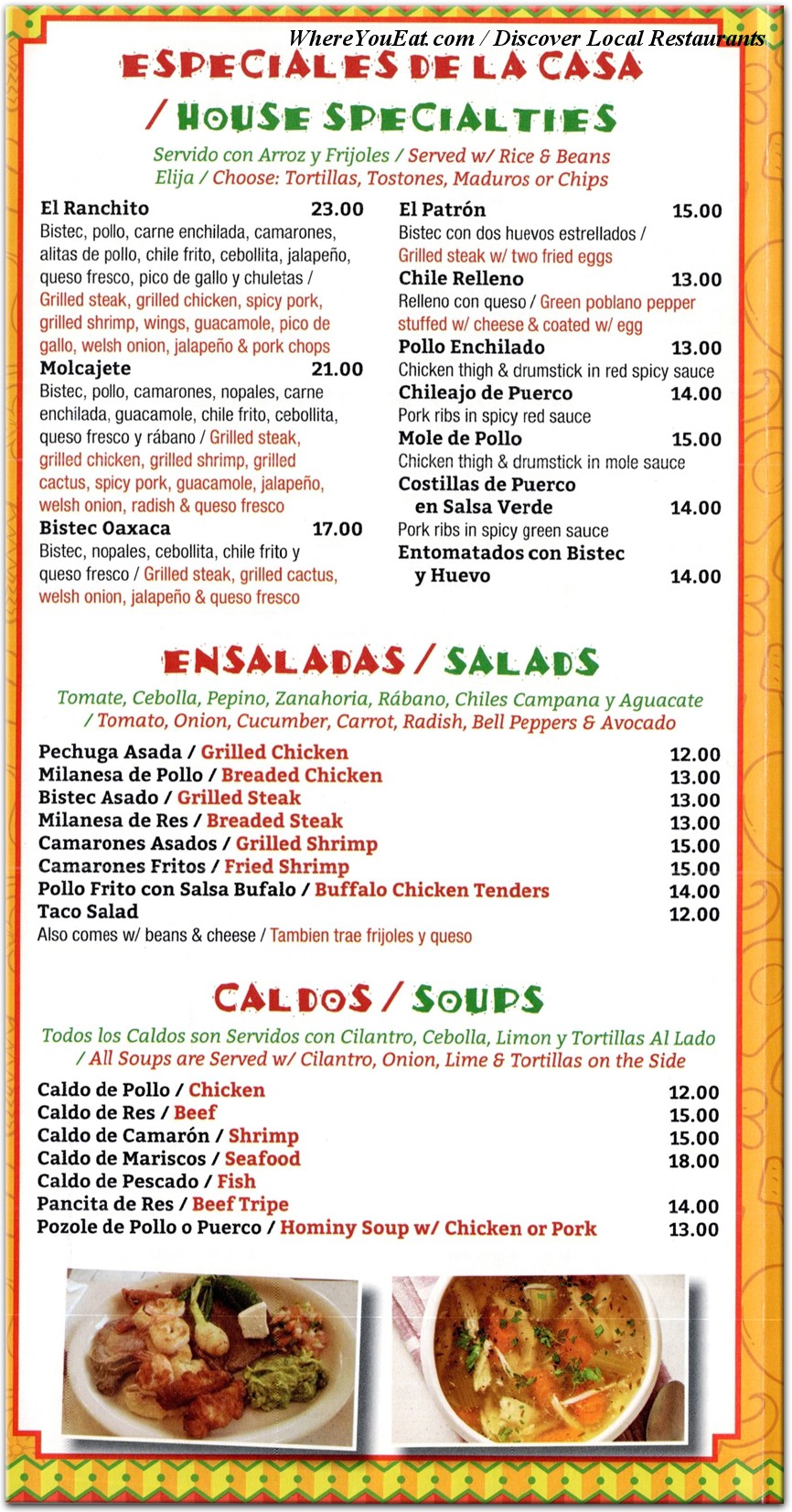 menu image